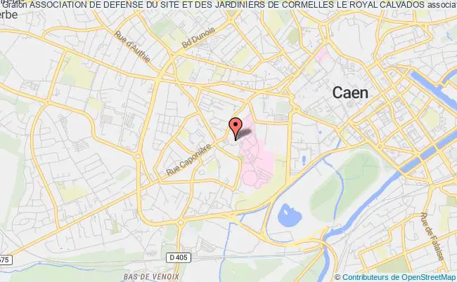plan association Association De Defense Du Site Et Des Jardiniers De Cormelles Le Royal Calvados Caen