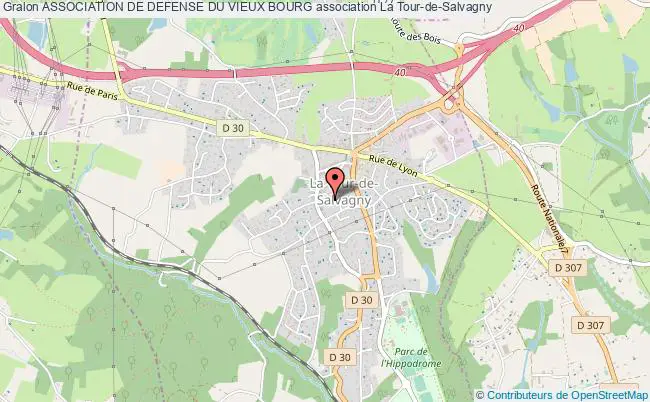 plan association Association De Defense Du Vieux Bourg La Tour-de-Salvagny