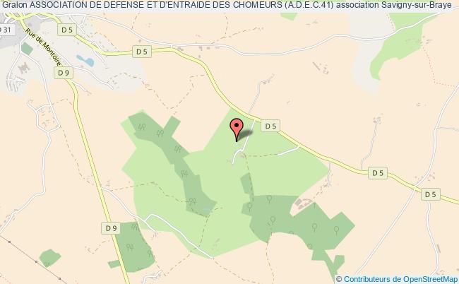 plan association Association De Defense Et D'entraide Des Chomeurs (a.d.e.c.41) Savigny-sur-Braye