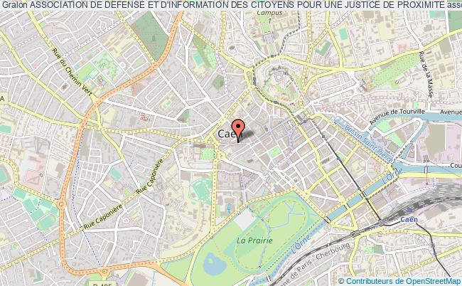plan association Association De Defense Et D'information Des Citoyens Pour Une Justice De Proximite Caen