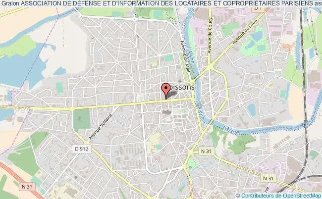 plan association Association De DÉfense Et D'information Des Locataires Et CopropriÉtaires Parisiens Soissons