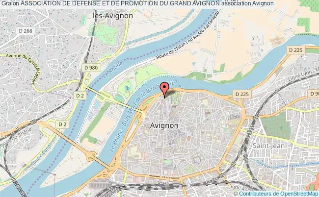 plan association Association De Defense Et De Promotion Du Grand Avignon Avignon