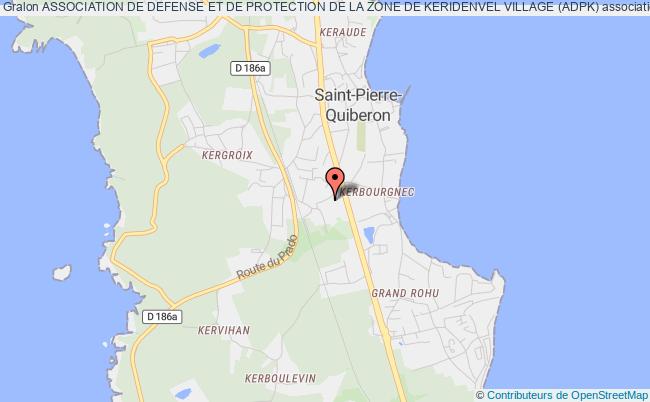 plan association Association De Defense Et De Protection De La Zone De Keridenvel Village (adpk) Saint-Pierre-Quiberon