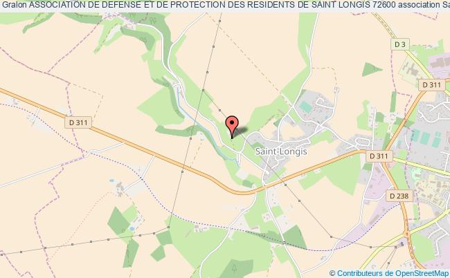 plan association Association De Defense Et De Protection Des Residents De Saint Longis 72600 Saint-Longis