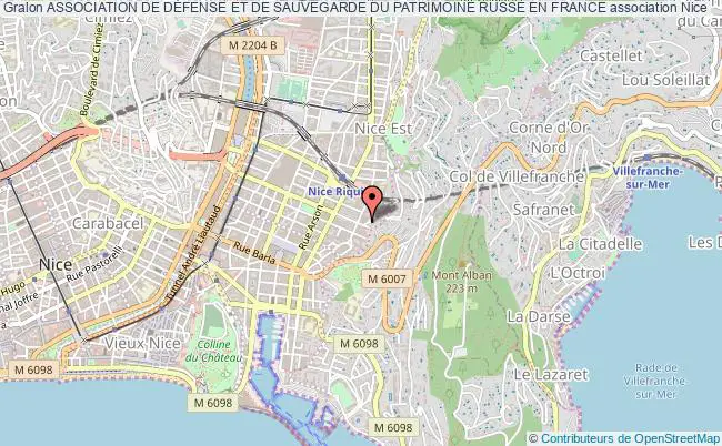 plan association Association De DÉfense Et De Sauvegarde Du Patrimoine Russe En France Nice