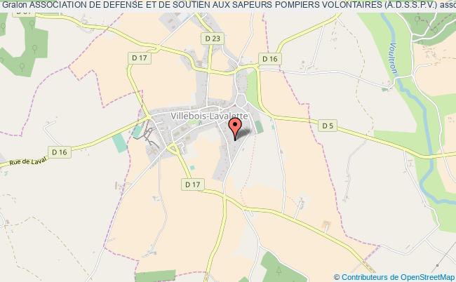 plan association Association De Defense Et De Soutien Aux Sapeurs Pompiers Volontaires (a.d.s.s.p.v.) Villebois-Lavalette