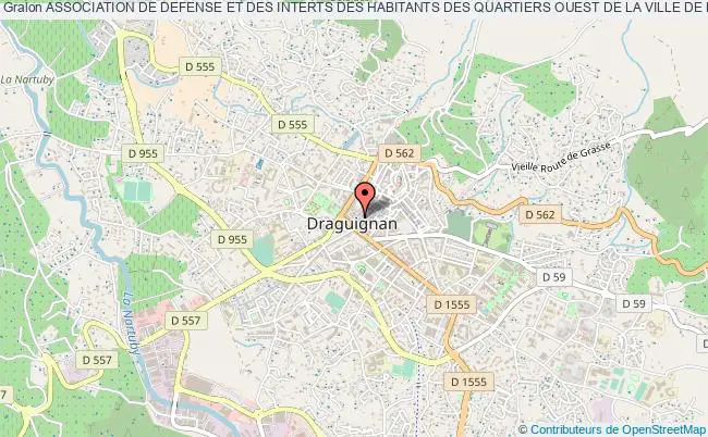 plan association Association De Defense Et Des Interts Des Habitants Des Quartiers Ouest De La Ville De Draguignan (adod) Draguignan