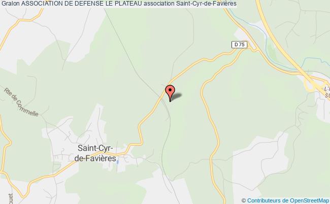 plan association Association De Defense Le Plateau Saint-Cyr-de-Favières
