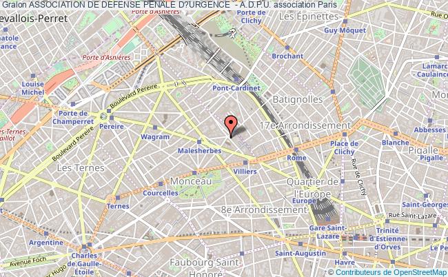 plan association Association De Defense Penale D?urgence  - A.d.p.u. Paris