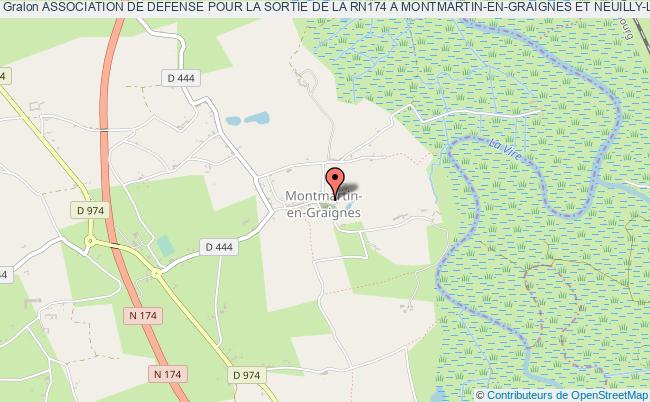 plan association Association De Defense Pour La Sortie De La Rn174 A Montmartin-en-graignes Et Neuilly-la-forÊt Montmartin-en-Graignes