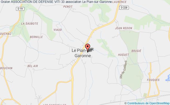 plan association Association De DÉfense Viti 33 Pian-sur-Garonne