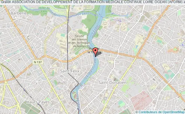 plan association Association De Developpement De La Formation Medicale Continue Loire Ocean (aform) Nantes