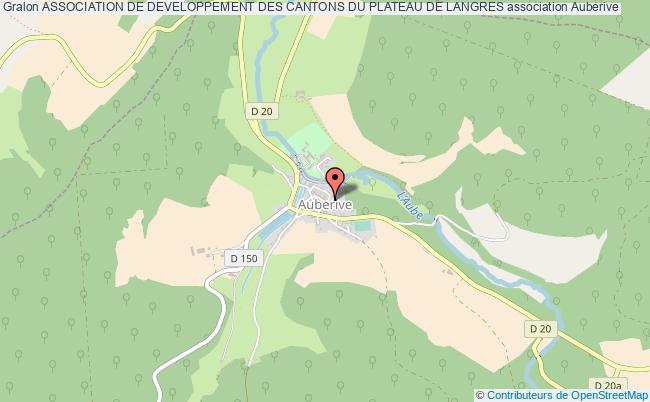 plan association Association De Developpement Des Cantons Du Plateau De Langres Auberive