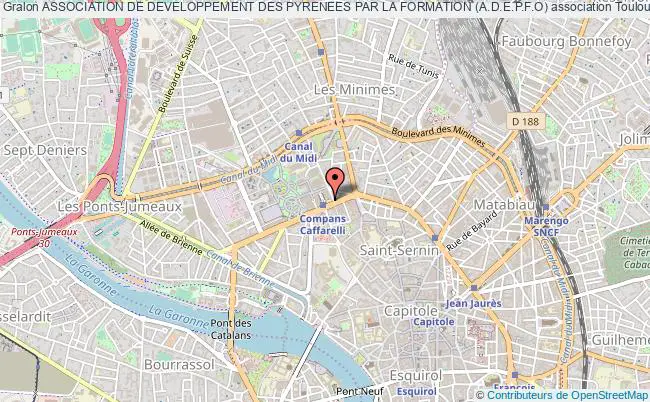 plan association Association De Developpement Des Pyrenees Par La Formation (a.d.e.p.f.o) Toulouse