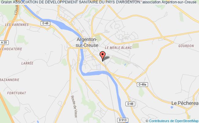 plan association Association De Developpement Sanitaire Du Pays D'argenton. Argenton-sur-Creuse