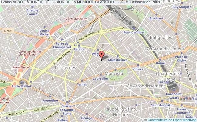 plan association Association De Diffusion De La Musique Classique  - Admc Paris