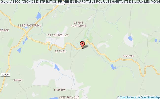 ASSOCIATION DE DISTRIBUTION PRIVEE EN EAU POTABLE POUR LES HABITANTS DE LIOUX-LES-MONGES