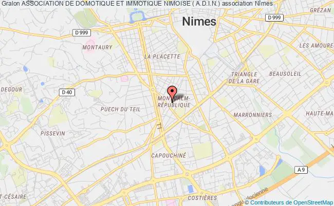 plan association Association De Domotique Et Immotique Nimoise ( A.d.i.n.) Nîmes