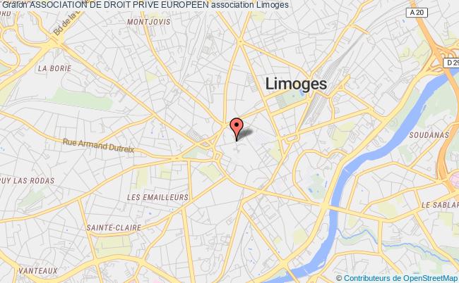plan association Association De Droit Prive Europeen Limoges