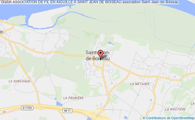 plan association Association De Fil En Aiguille À Saint Jean De Boiseau Saint-Jean-de-Boiseau