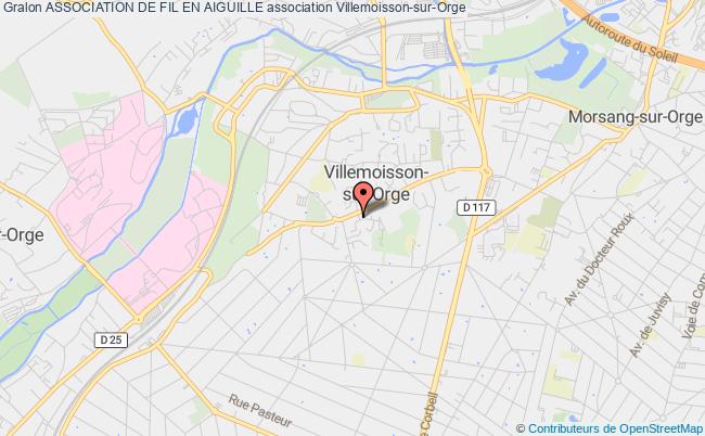 plan association Association De Fil En Aiguille Villemoisson-sur-Orge