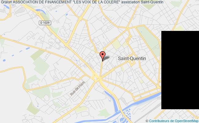 plan association Association De Financement "les Voix De La Colere" Saint-Quentin