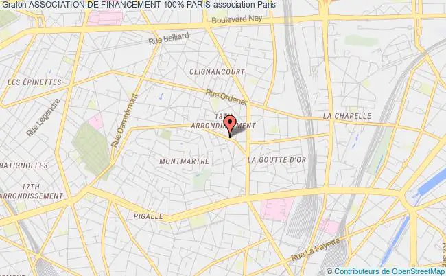 ASSOCIATION DE FINANCEMENT 100% PARIS