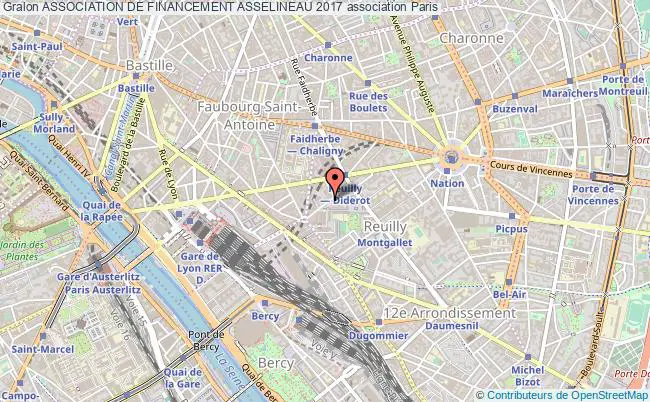 plan association Association De Financement Asselineau 2017 Paris