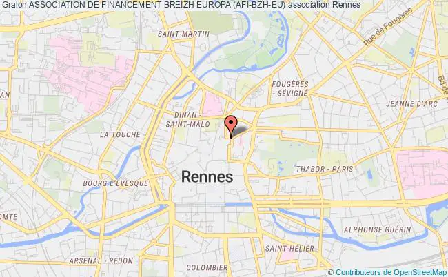 plan association Association De Financement Breizh Europa (afi-bzh-eu) Rennes