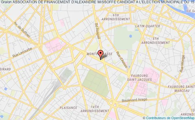plan association Association De Financement D'alexandre Missoffe Candidat A L'election Municipale Du 15 Mars 2020 Dans Le 7e Arrondissement De Paris Paris