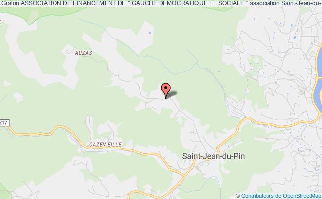 plan association Association De Financement De " Gauche DÉmocratique Et Sociale " Saint-Jean-du-Pin