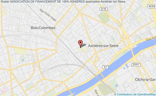 plan association Association De Financement De 100% Asnieres Asnières-sur-Seine