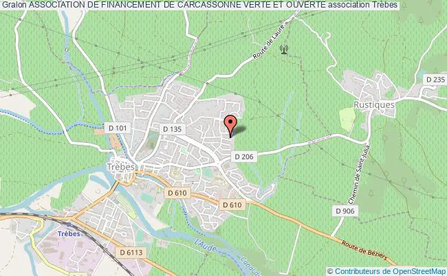 plan association Association De Financement De Carcassonne Verte Et Ouverte Trèbes