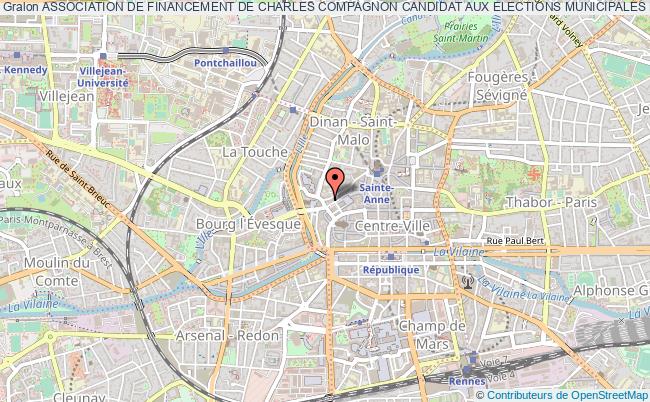plan association Association De Financement De Charles Compagnon Candidat Aux Elections Municipales De Rennes 2020 - Afe Charles Compagnon Rennes