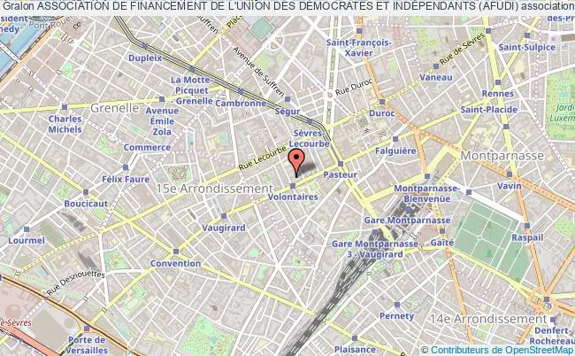 plan association Association De Financement De L'union Des DÉmocrates Et IndÉpendants (afudi) Paris