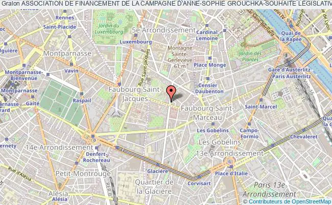 plan association Association De Financement De La Campagne D'anne-sophie Grouchka-souhaite LÉgislatives 2012 (aficas 2012) Paris