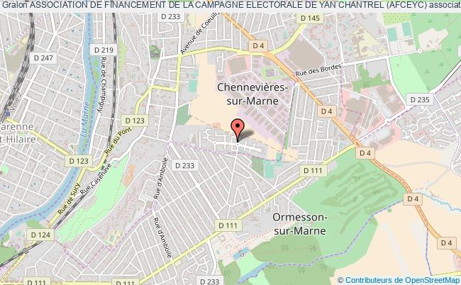 plan association Association De Financement De La Campagne Electorale De Yan Chantrel (afceyc) Chennevières-sur-Marne