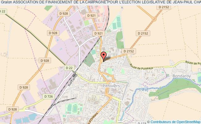 plan association Association De Financement De La Campagne Pour L'election Legislative De Jean-paul Charie (afel Jpc) Pithiviers