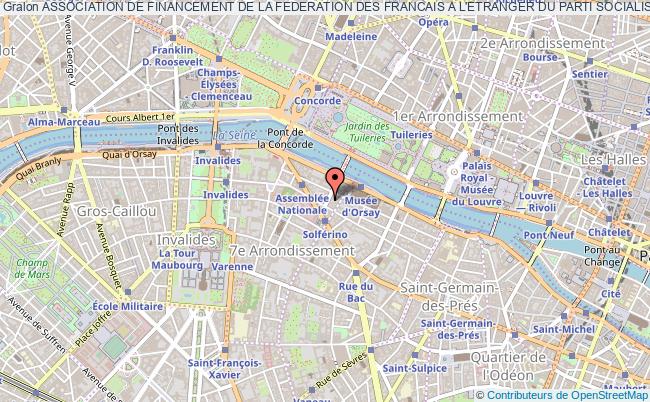plan association Association De Financement De La Federation Des Francais A L'etranger Du Parti Socialiste Afffeps Paris