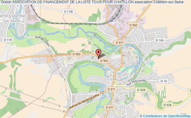 plan association Association De Financement De La Liste Tous Pour Chatillon Châtillon-sur-Seine