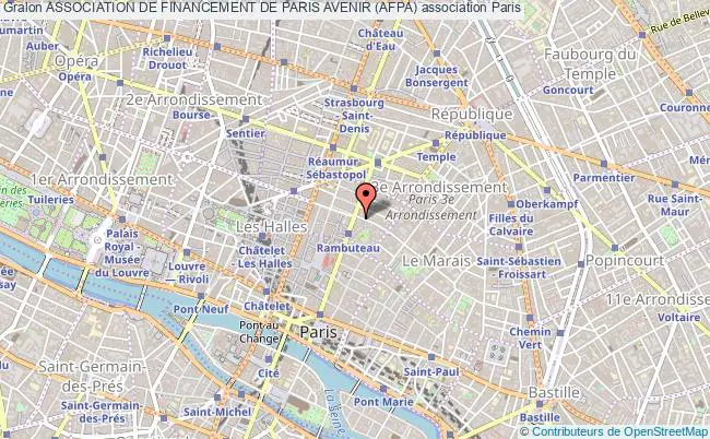 plan association Association De Financement De Paris Avenir (afpa) PARIS