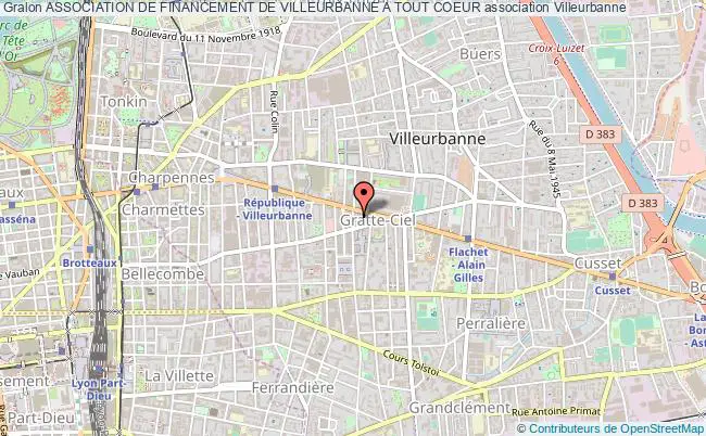 ASSOCIATION DE FINANCEMENT DE VILLEURBANNE A TOUT COEUR