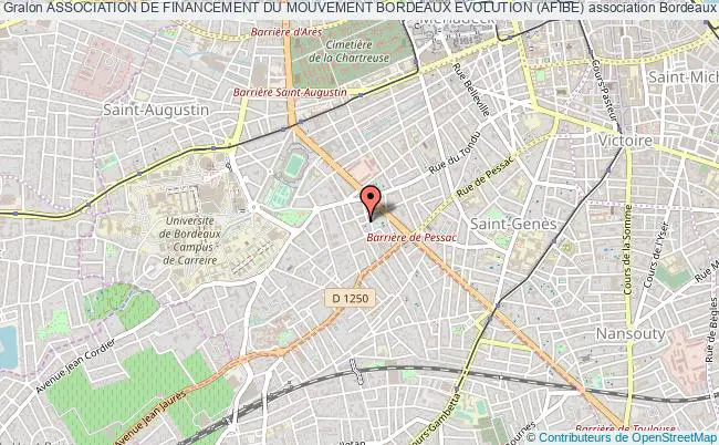 plan association Association De Financement Du Mouvement Bordeaux Evolution (afibe) Bordeaux