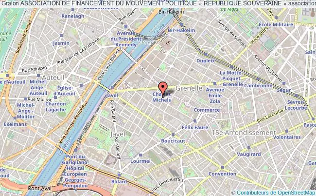 plan association Association De Financement Du Mouvement Politique « Republique Souveraine » Paris