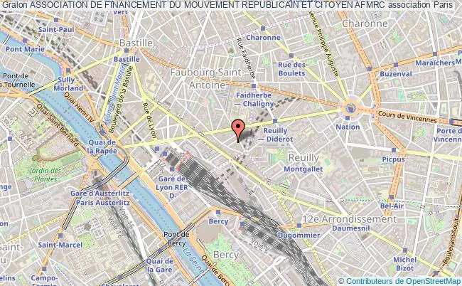 plan association Association De Financement Du Mouvement Republicain Et Citoyen Afmrc Paris