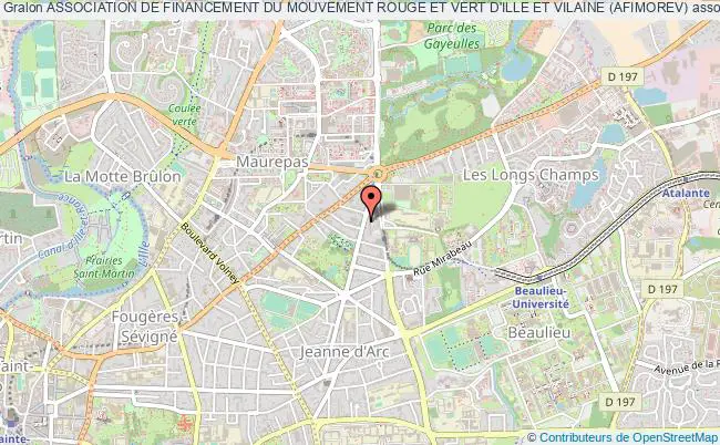plan association Association De Financement Du Mouvement Rouge Et Vert D'ille Et Vilaine (afimorev) Rennes