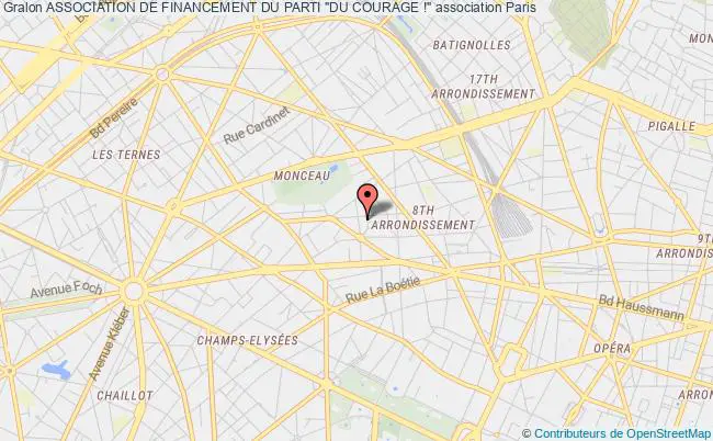 plan association Association De Financement Du Parti "du Courage !" PARIS