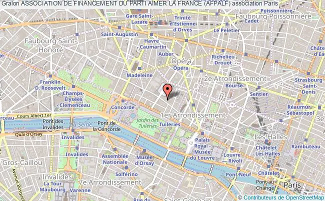 plan association Association De Financement Du Parti Aimer La France (afpalf) Paris 1er