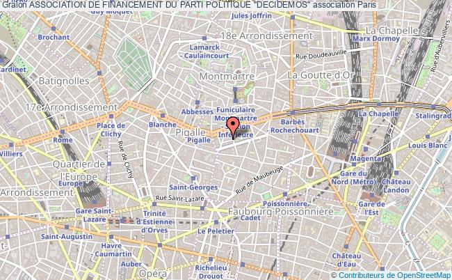 plan association Association De Financement Du Parti Politique "decidemos" PARIS