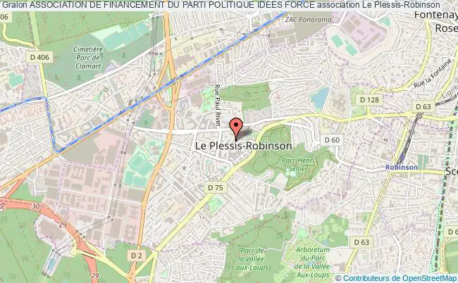 plan association Association De Financement Du Parti Politique Idees Force Le    Plessis-Robinson